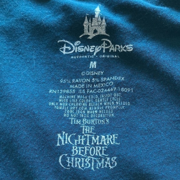 DISNEY Parks Jack Skeleton Cold Shoulder T-Shirt - Picture 6 of 7